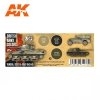AK Interactive AK11677 3G BRITISH ARMY COLORS: TUNISIA, SICILY & ITALY 1943-1945 3x17 ml